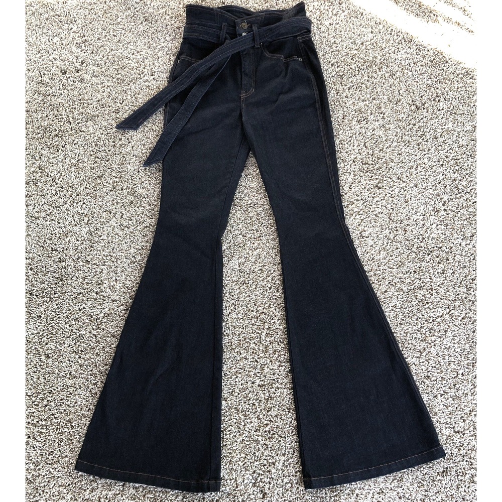 Veronica Beard Jeans 26/2 Sheridan Exaggerated Flare High Rise w/Notch Waistband